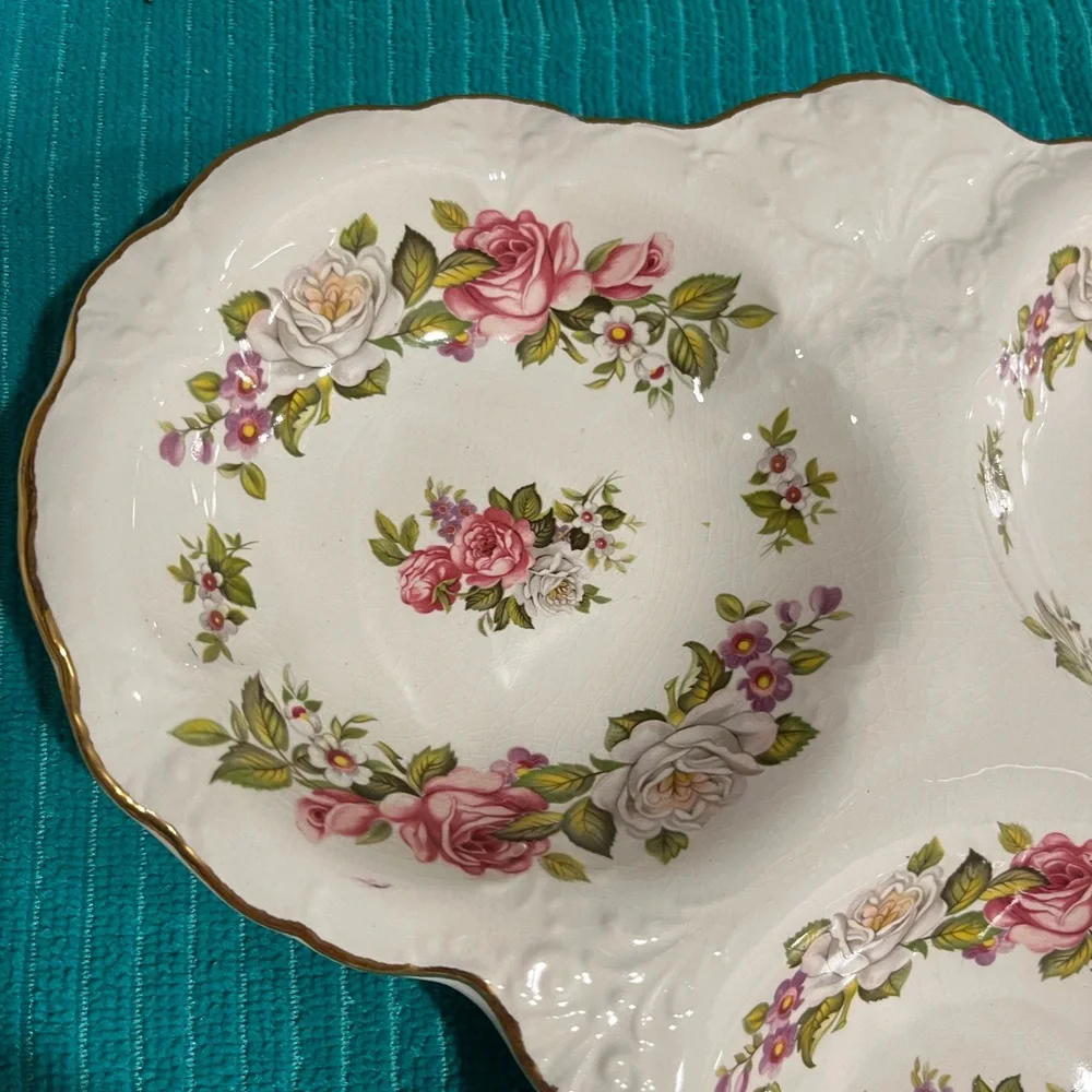 Vintage 3 bowl platter